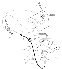 Remote Control Diagram and Parts List for 633129X5A 2003 Briggs and Stratton Snow Blower